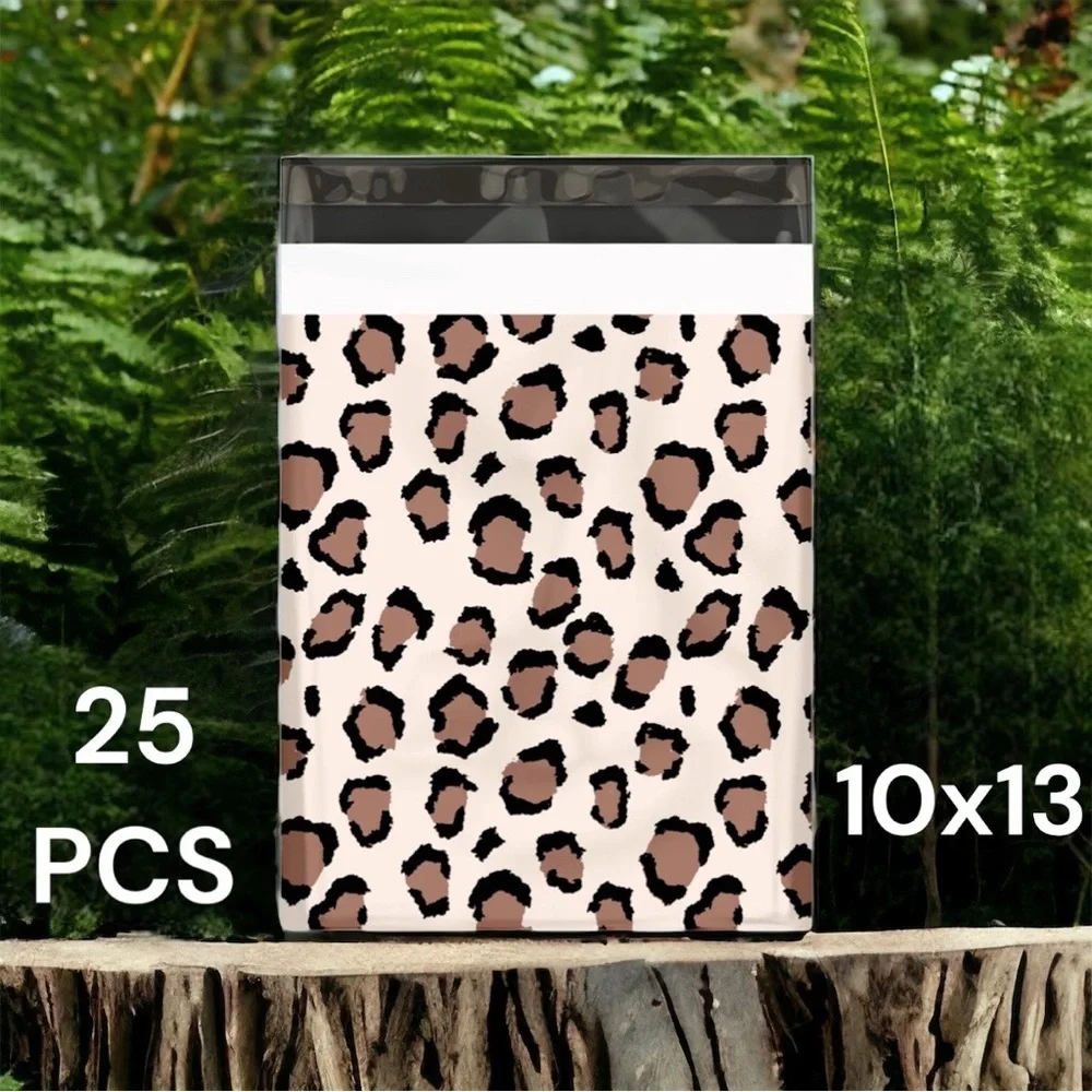 25 10X13 Poly Mailers Leopard Shipping Envelopes Bags PRICE IS FIRM